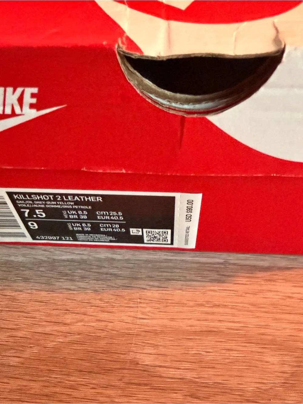 Nike Men’s killshot 2 Low-Top Sneaker in White & Black